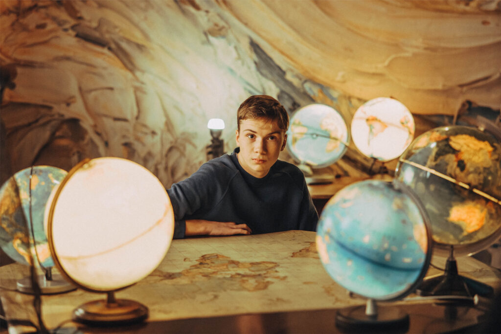 Images des coulisses : Joshua pendant le tournage