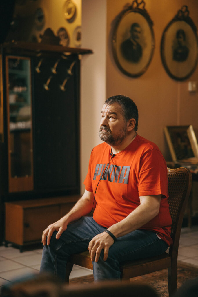 Images des coulisses : Sacha pendant le tournage